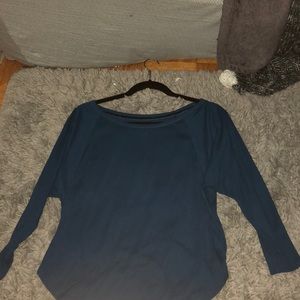 Dark blue quarter sleeve shirt